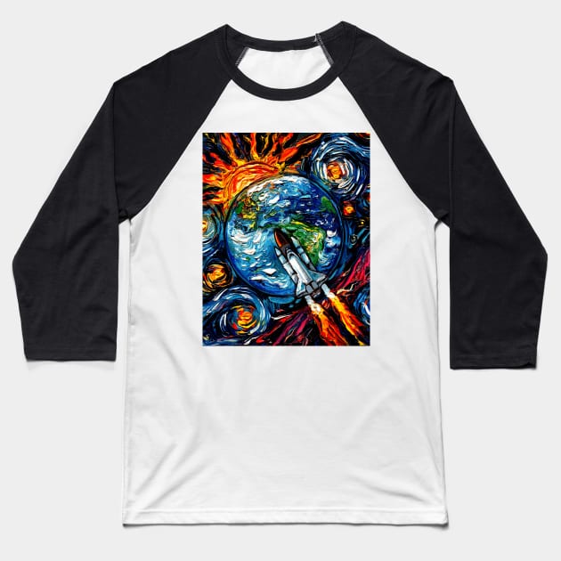 Beyond The Horizon Baseball T-Shirt by sagittariusgallery